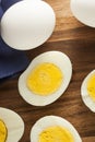 Organic Hard Boiled Eggs Royalty Free Stock Photo