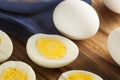 Organic Hard Boiled Eggs Royalty Free Stock Photo