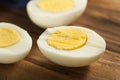 Organic Hard Boiled Eggs Royalty Free Stock Photo