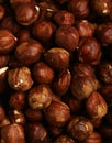 Organic hazelnuts nuts Royalty Free Stock Photo