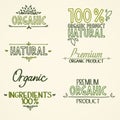 Organic health food headings natural product