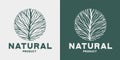 Organic health natural vegan ecology product logo