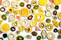 Organic Healthy Assorted Dried Fruit Royalty Free Stock Photo