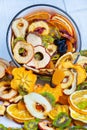 Organic Healthy Assorted Dried Fruit Royalty Free Stock Photo