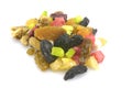 Organic Healthy Assorted Dried Fruit on a Plate Royalty Free Stock Photo