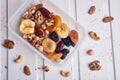 Organic Healthy Assorted Dried Fruit on a Plate Royalty Free Stock Photo