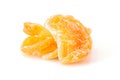 Organic healthy assorted, Oranges dried fruit isolated on a white background. Closeup Royalty Free Stock Photo
