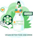 Organic healthy vitamin drink plant based vegan nuts milk. Vegetarian product of alternative milk