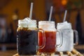 Organic thai homemade ice tea Royalty Free Stock Photo