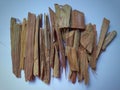 Organic Himalayan cedar or Devadar Cedrus deodara Chips. Royalty Free Stock Photo