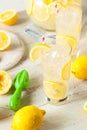 Organic Homemade Fresh Squeeze Lemonade Royalty Free Stock Photo