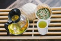 Organic hot thai herbal tea Royalty Free Stock Photo