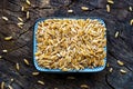 Organic Kamut grain Royalty Free Stock Photo