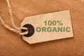 100% Organic Label