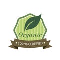 organic label. Vector illustration decorative design Royalty Free Stock Photo