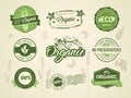 Organic labels Royalty Free Stock Photo