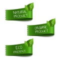 Organic Labels Set Royalty Free Stock Photo