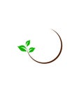 Organic leaf logo