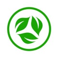 Organic leaf logo symbolizing Vegetarian friendly diet