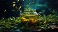 organic leaves tea drink teatime