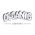 Organic lettering word silhouette with smoke effect