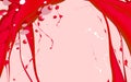 Organic liquid rose cherry flow background