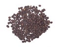 Organic medium dark roasted coffee beans Royalty Free Stock Photo