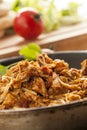 Organic Mexican Shredded Beef for tacos Royalty Free Stock Photo