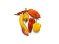 Organic Mixed Hot Chilli Peppers Royalty Free Stock Photo