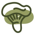 Organic mushroom, icon