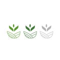 Organic Natural Farming Vector Logo