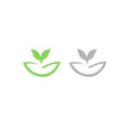 Organic Natural Farming Vector Logo