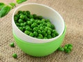 organic natural green peas beans Royalty Free Stock Photo