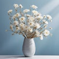 Organic Nature-inspired White Daisy Arrangement In A Vase