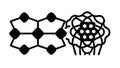 Organic Network Structure. Interconnected elements, complex system, biological network, abstract data, vector design Generative AI Royalty Free Stock Photo
