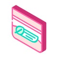 organic night cream isometric icon vector illustration