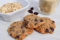 Organic oatmeal quinoa raisin cookies