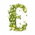 Organic Olive Vector Letter L: Charming Illustrations By Caia Koopman