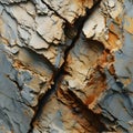 organic pattern that celebrates the intricate textures of a weathered cliff face. AI Generated