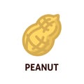 Tasty peanut organic icon