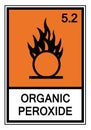 Organic Peroxide Warning Sign for Hazard Communication and Safety Awareness Royalty Free Stock Photo
