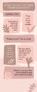 Organic Pink Brown Get Outside Tips Informational Infographic