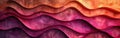 Organic Pink Wood Carving: Intricate Waves in Abstract Design on Textured Wall Banner Royalty Free Stock Photo