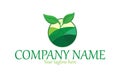 Organic plant logo