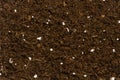 Organic potting compost, culture substrate, background from above