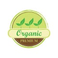 organic premium label. Vector illustration decorative design