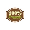 organic premium label. Vector illustration decorative design