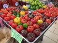 Organic produce for sale in a small farmer market