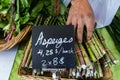 Organic produce sold at farmer's market Royalty Free Stock Photo