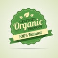 Organic product badge.